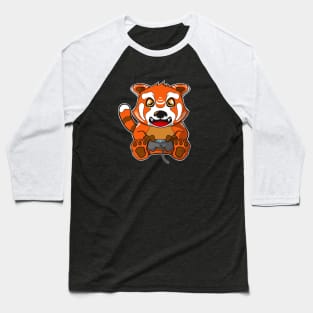 Gaming Red Panda Cute Gamer Baseball T-Shirt